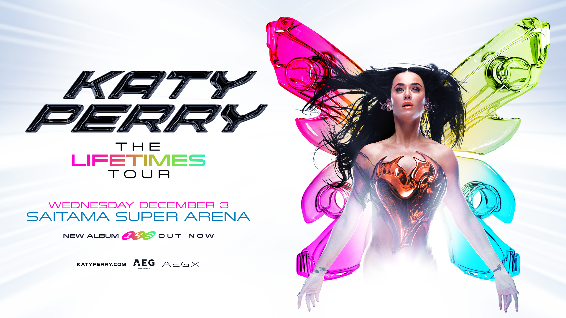 “プリンセス・オブ・ポップ” ケイティ・ペリー、来日公演決定!Katy Perry | The Lifetimes Tour 12月3日(水)さいたまスーパーアリーナ | 5月20日(火)11:00よりチケット最速先行受付開始!